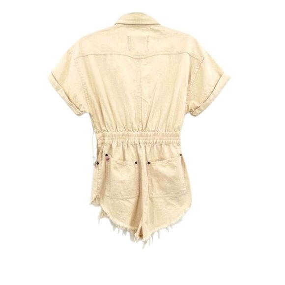 NWT BDG Urban Outfitters Rompers Shorts Beige Cotton Size S P - Picture 3 of 9
